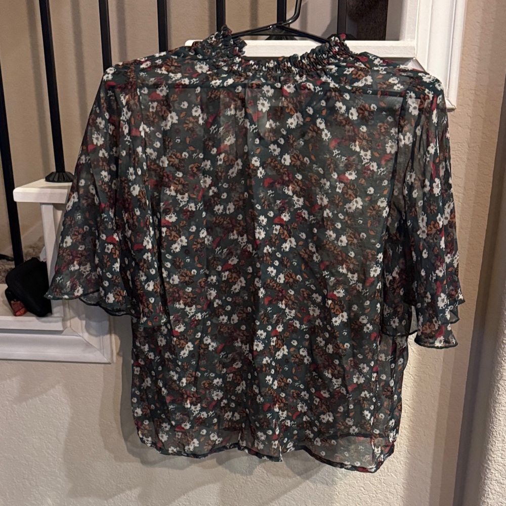 Floral Sheer Blouse